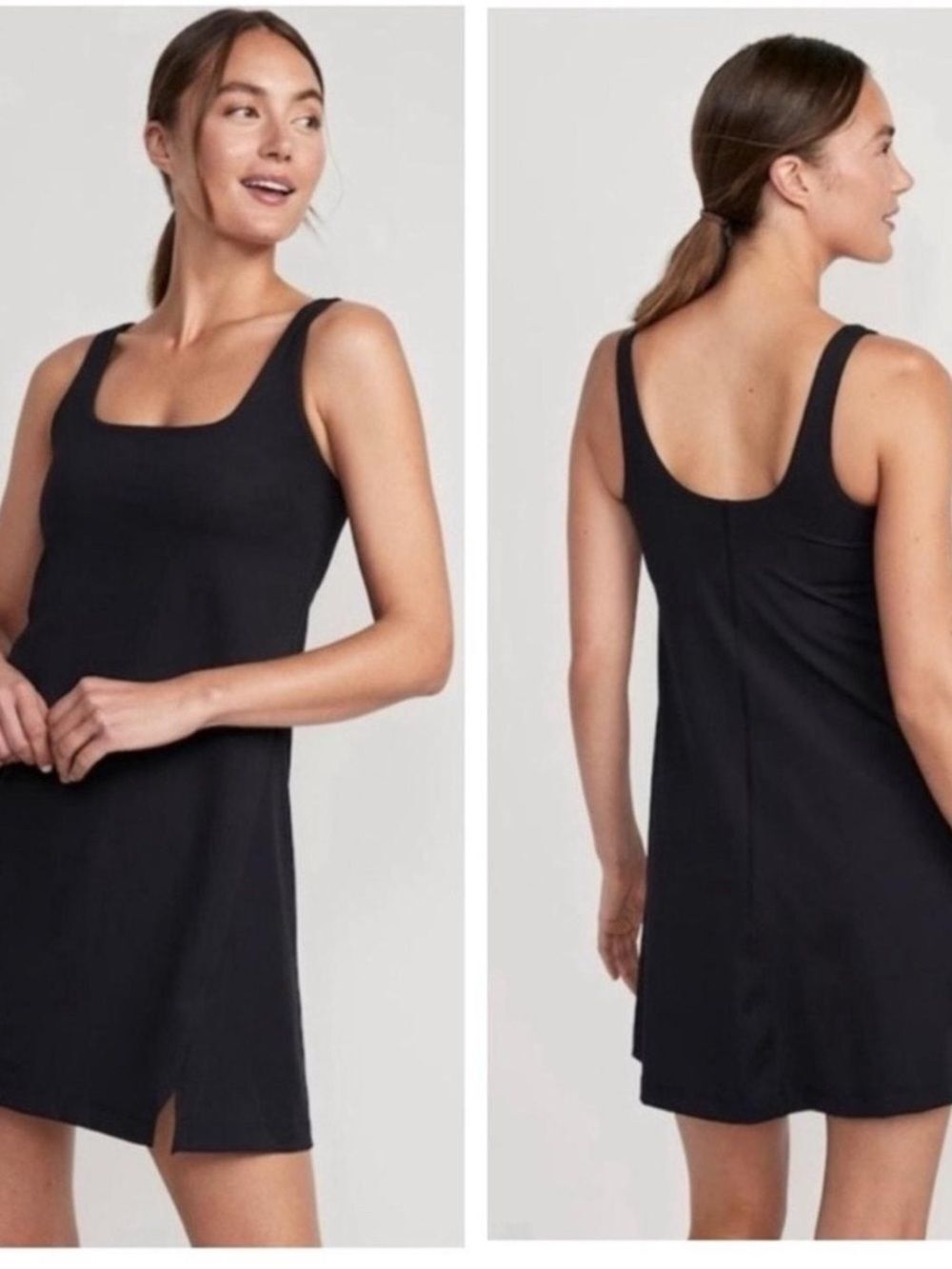 Old Navy Active Black Athletic Dress | Built-In Shorts Tennis Exercise Dress MP